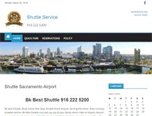 Tablet Screenshot of bkshuttle.com